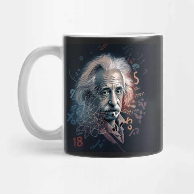 Albert Einstein E=mc2 design, by Buff Geeks Art